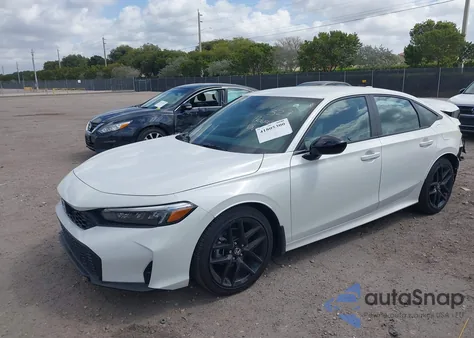 2025 Honda Civic Sport z USA, uszkodzony, nr VIN 2HGFE2F51SH543478